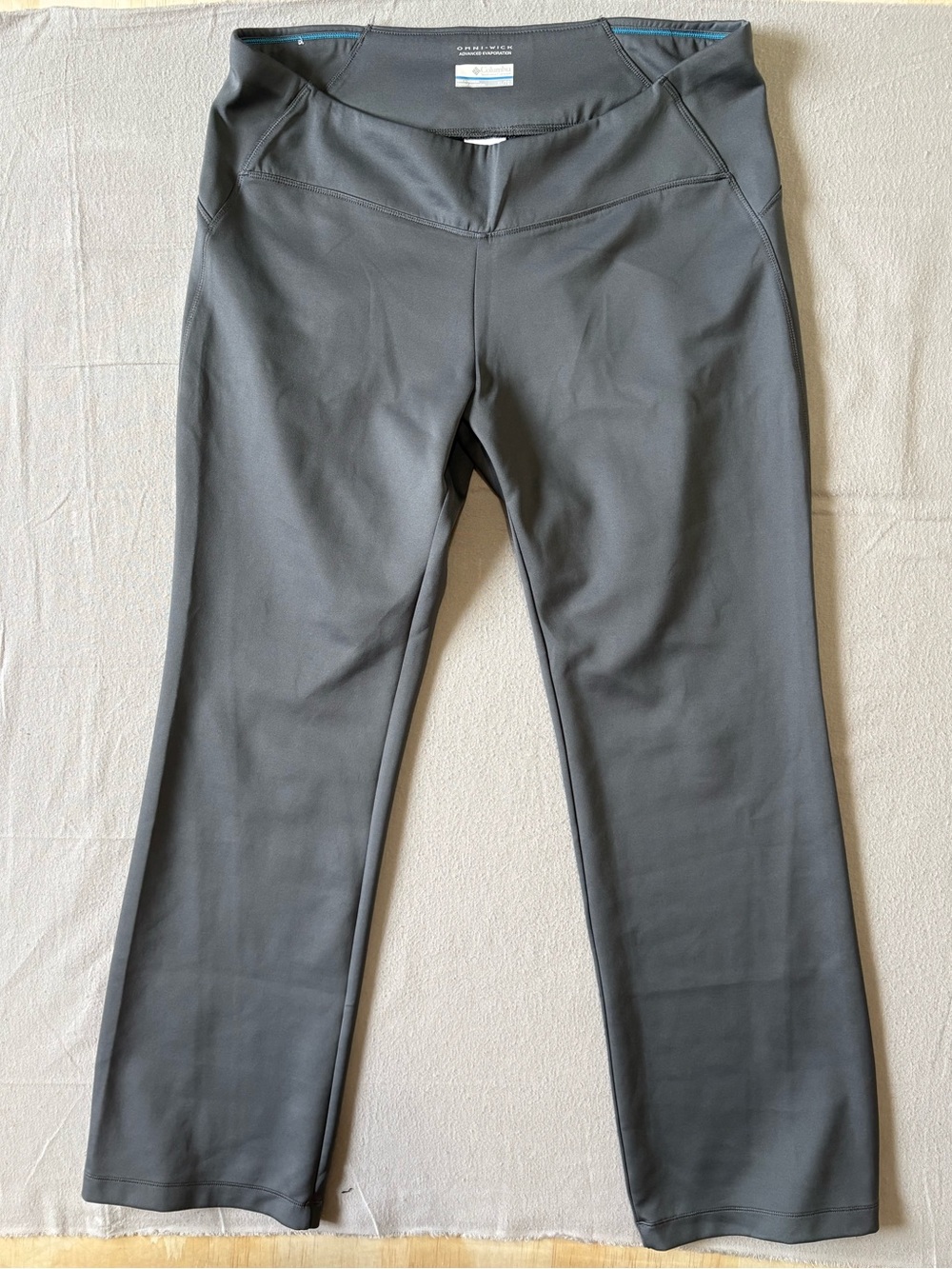 Columbia Omni-Wick Yoga Pants Gray Stretch activewear